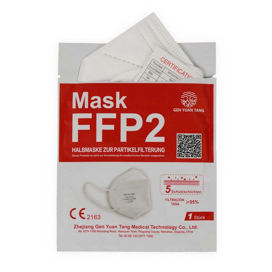 Atemschutzmaske FFP2 NR, ohne Ventil